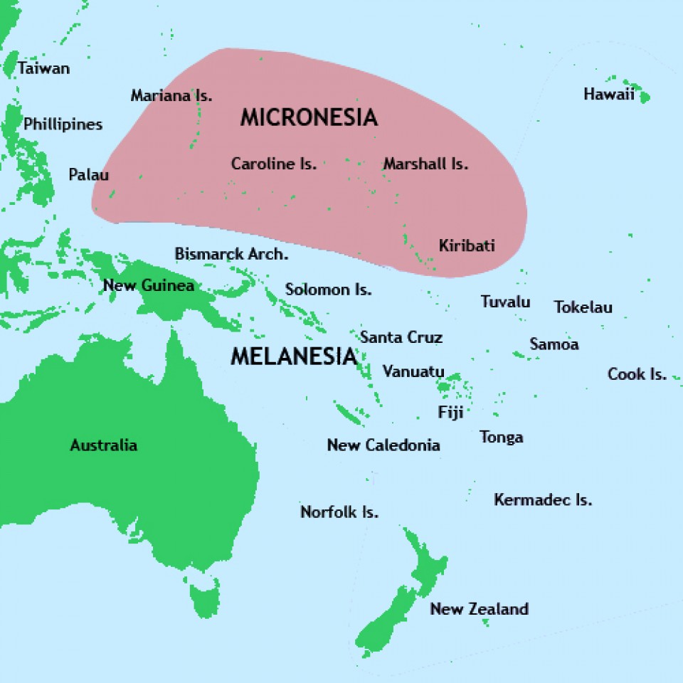 Федеративные штаты Микронезии на карте